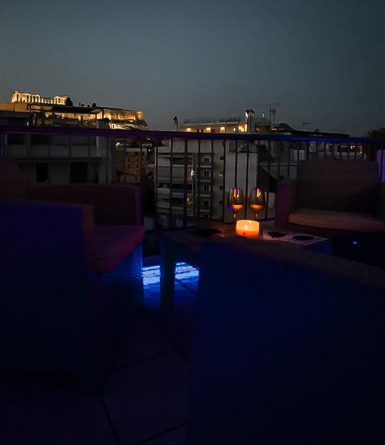 B 2 Luxury Suite Acropolis View Athens Privat Jacuzzi Bagian luar foto